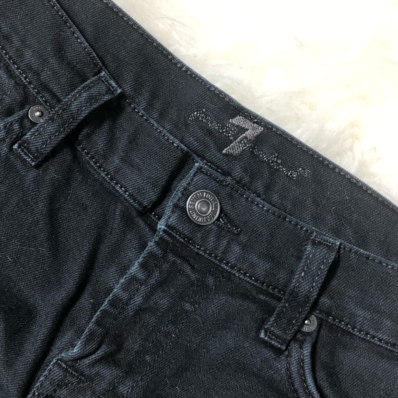 7 for all Mankind Black Denim Shorts - Picture 5 of 5